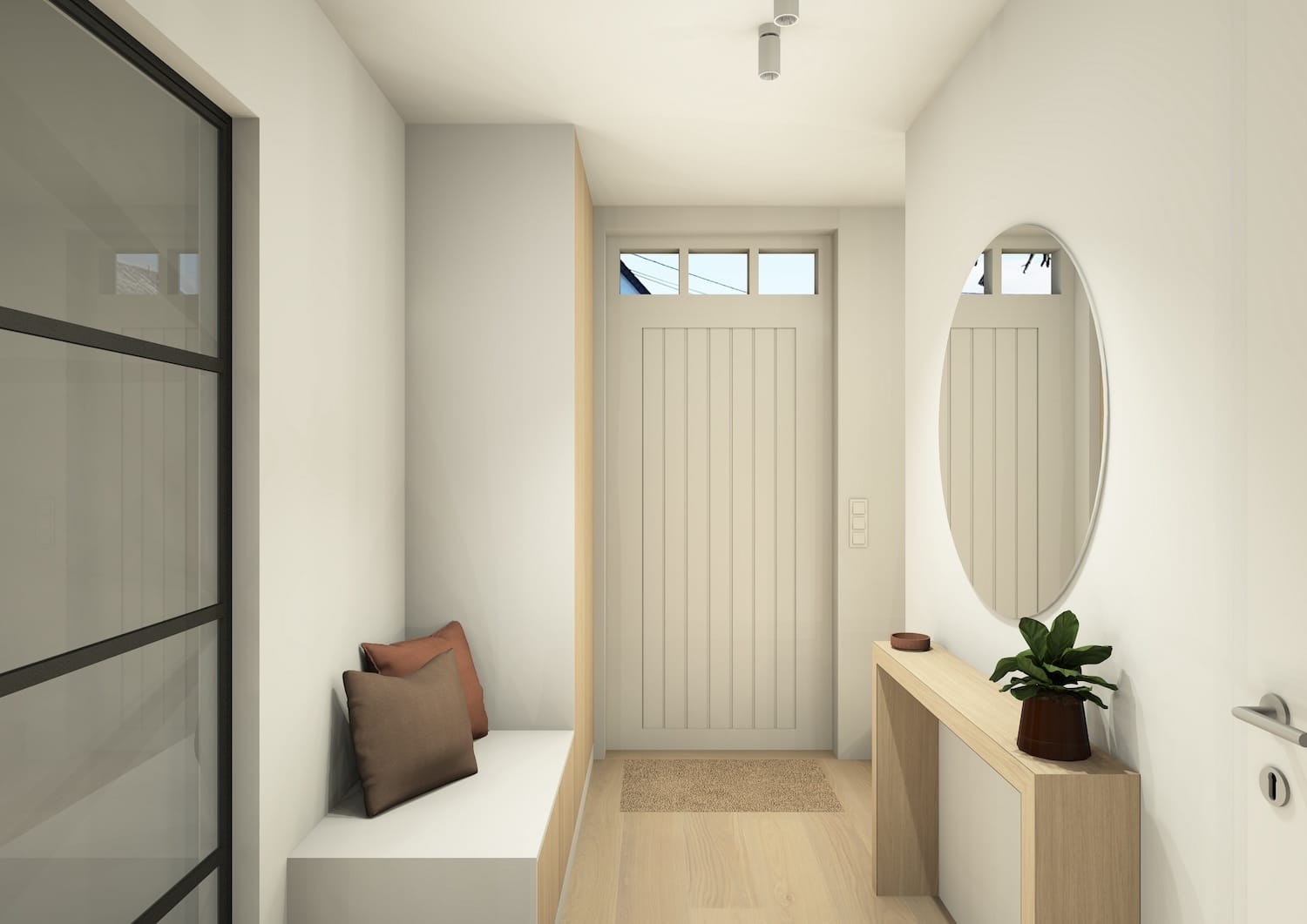 Ontwerp Blankers & Vandenbossche_gelijkvloers_II-Hal 1